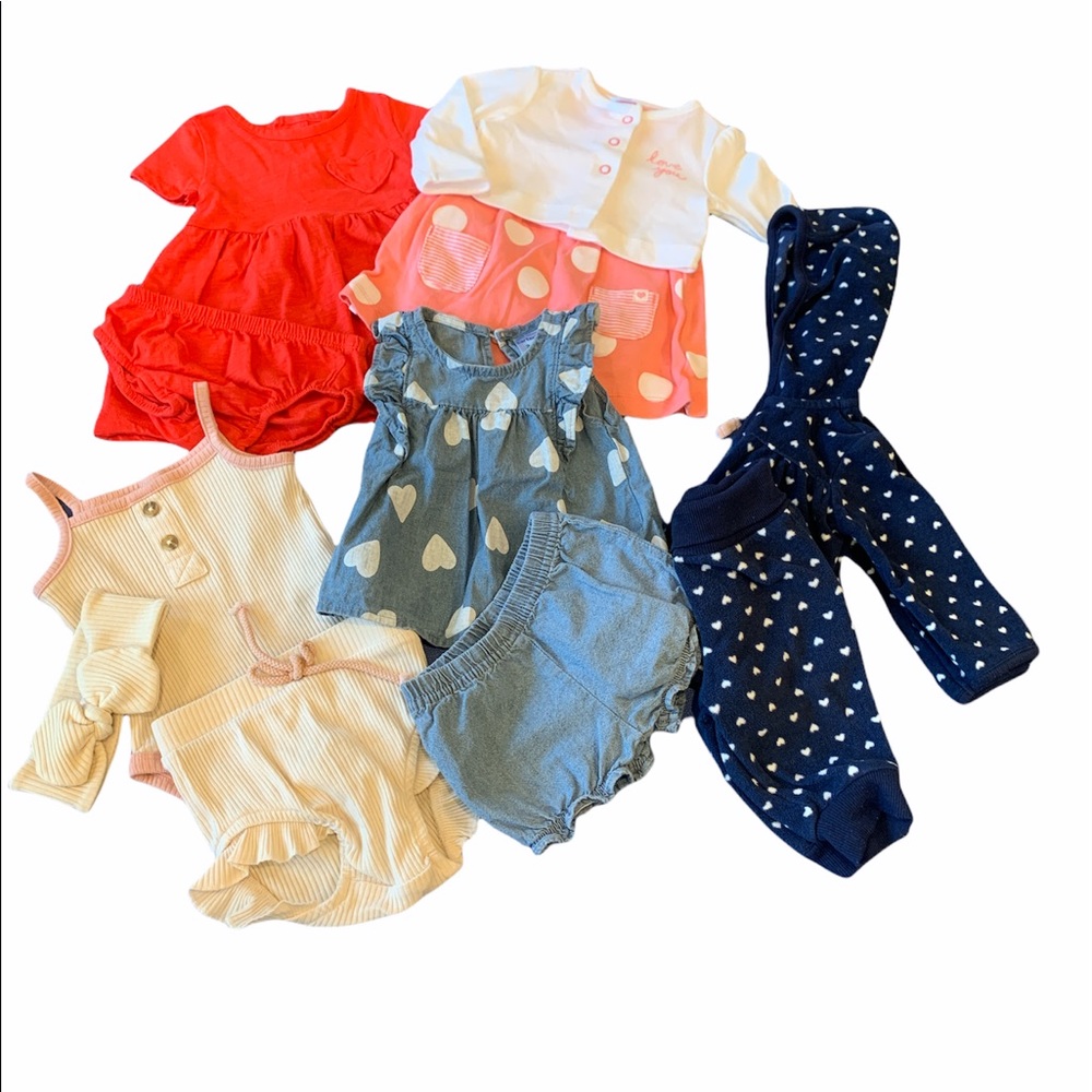 Carter’s Baby Girl 56 Piece Bundle Size 3 Months - Picture 10 of 12